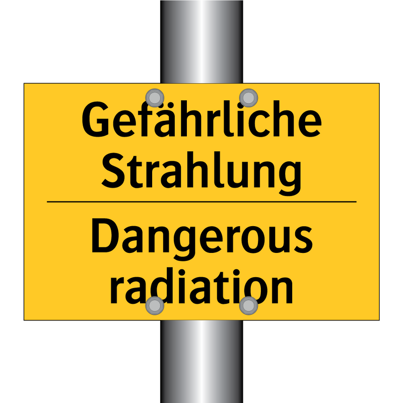 Gefährliche Strahlung - Dangerous radiation