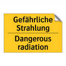 Gefährliche Strahlung - Dangerous radiation