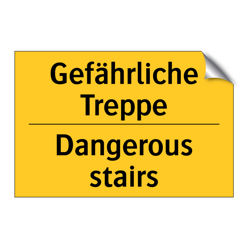 Gefährliche Treppe - Dangerous stairs