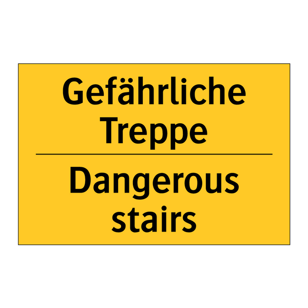 Gefährliche Treppe - Dangerous stairs