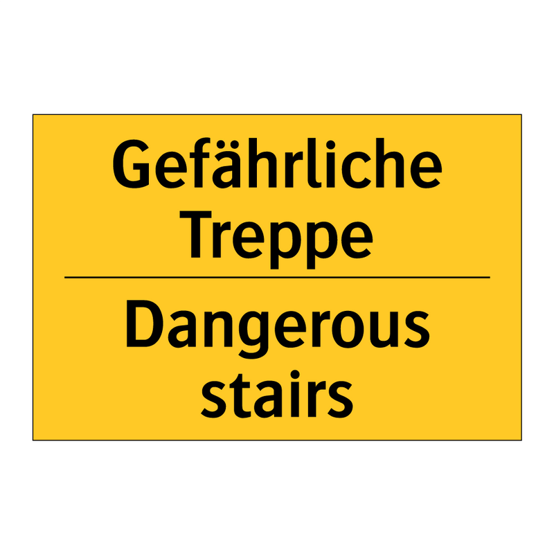 Gefährliche Treppe - Dangerous stairs