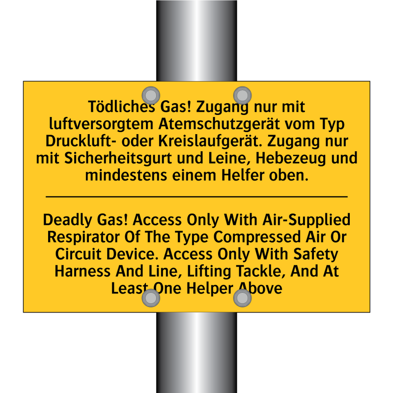 Tödliches Gas! Zugang nur mit /.../ - Deadly Gas! Access Only With Air-Supplied /.../