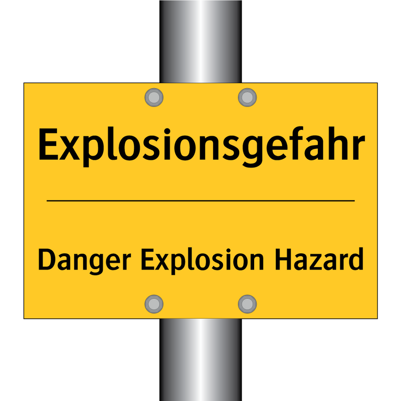 Explosionsgefahr - Danger Explosion Hazard