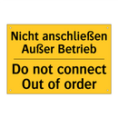 Nicht anschließen Außer Betrieb/.../ - Do not connect Out of order