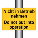 Nicht in Betrieb nehmen - Do not put into operation