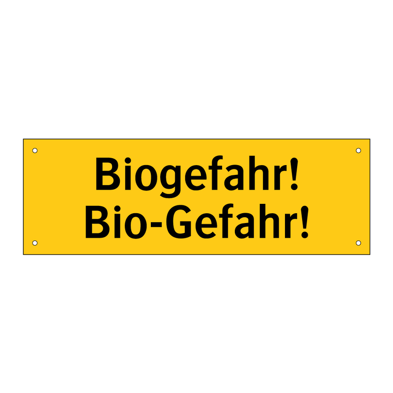 Biogefahr! Bio-Gefahr!