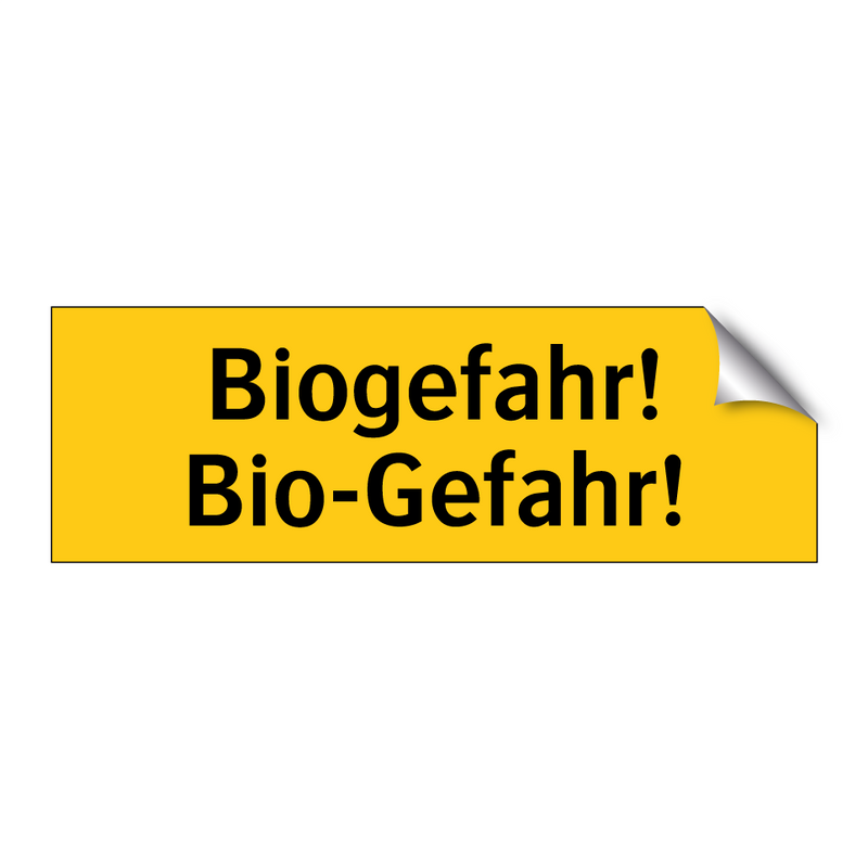 Biogefahr! Bio-Gefahr!