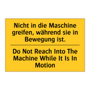 Nicht in die Maschine greifen, /.../ - Do Not Reach Into The Machine /.../