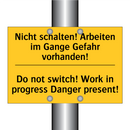 Nicht schalten! Arbeiten im Gange /.../ - Do not switch! Work in progress /.../