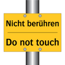 Nicht berühren - Do not touch
