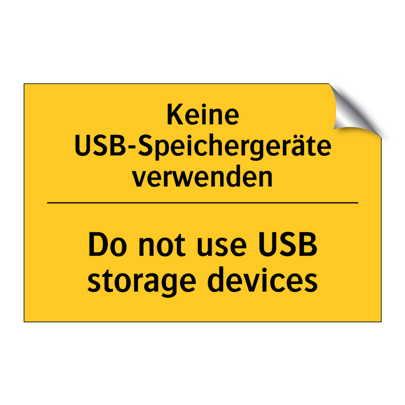 Keine USB-Speichergeräte verwenden/.../ - Do not use USB storage devices