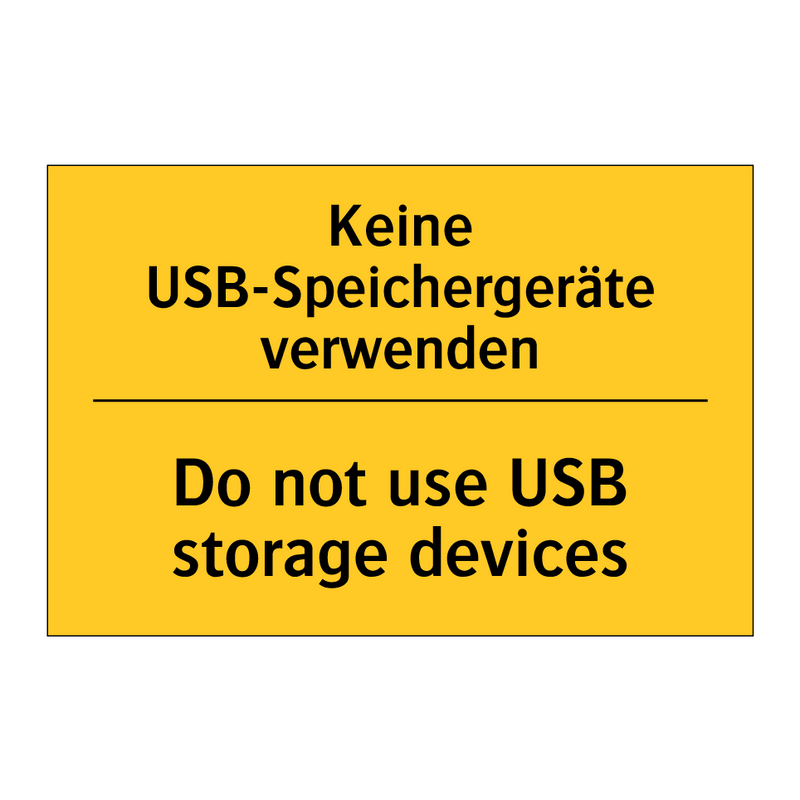 Keine USB-Speichergeräte verwenden/.../ - Do not use USB storage devices