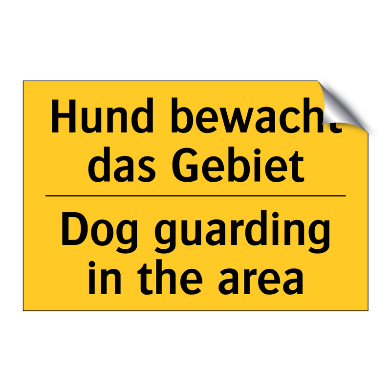 Hund bewacht das Gebiet - Dog guarding in the area