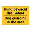 Hund bewacht das Gebiet - Dog guarding in the area