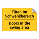 Türen im Schwenkbereich - Doors in the swing area