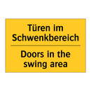 Türen im Schwenkbereich - Doors in the swing area