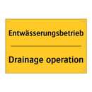 Entwässerungsbetrieb - Drainage operation