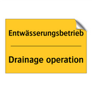 Entwässerungsbetrieb - Drainage operation