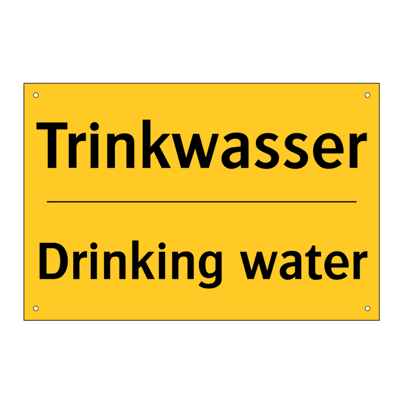 Trinkwasser - Drinking water