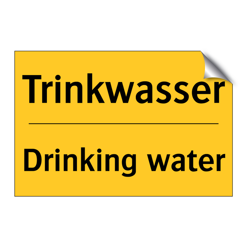 Trinkwasser - Drinking water