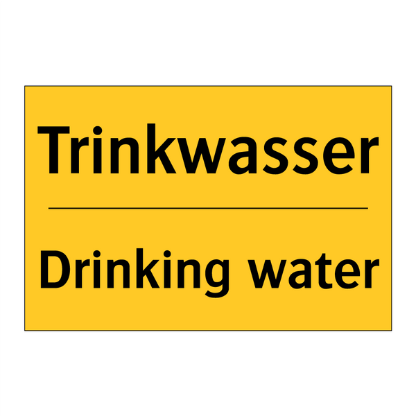 Trinkwasser - Drinking water