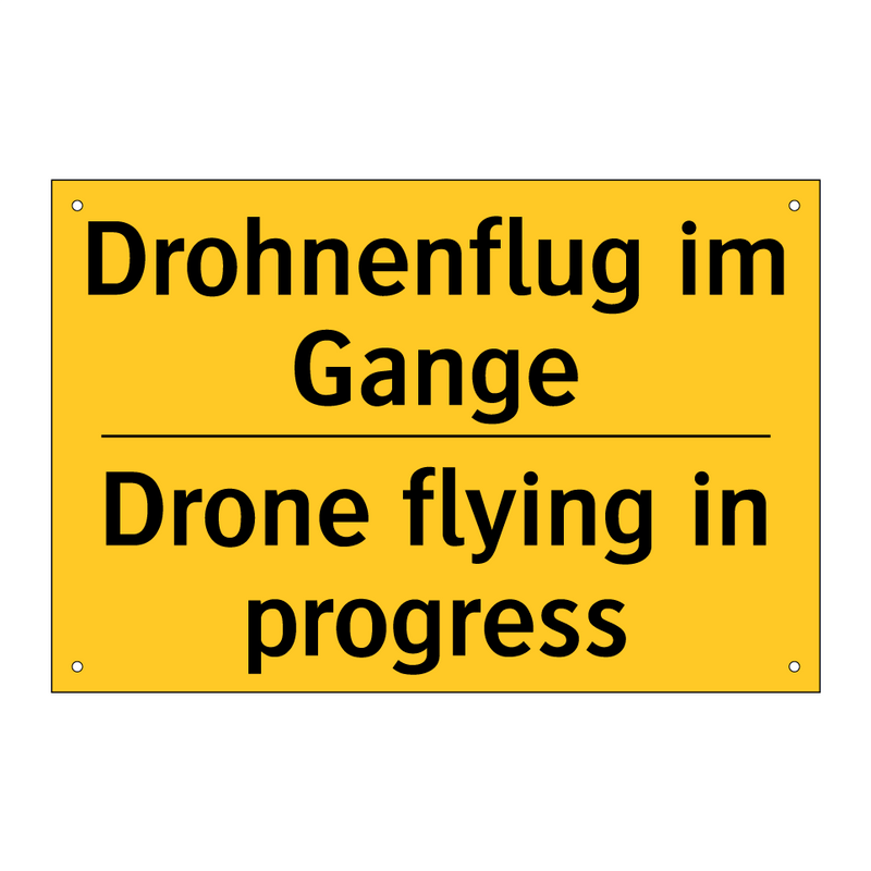 Drohnenflug im Gange - Drone flying in progress