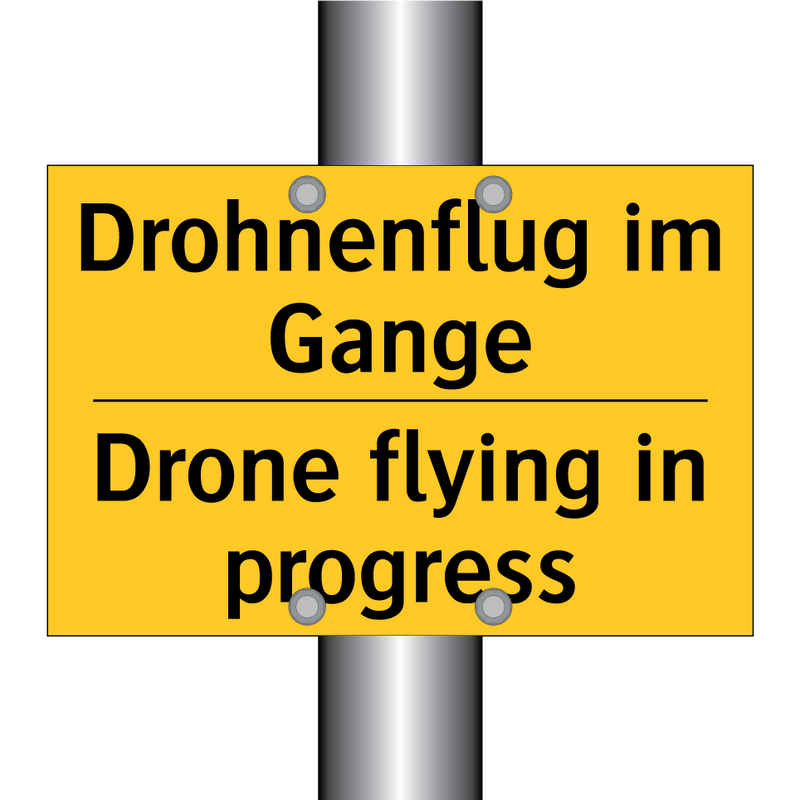 Drohnenflug im Gange - Drone flying in progress