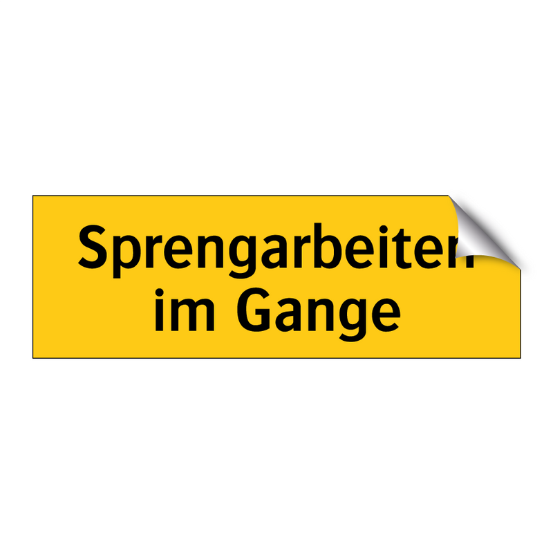 Sprengarbeiten im Gange