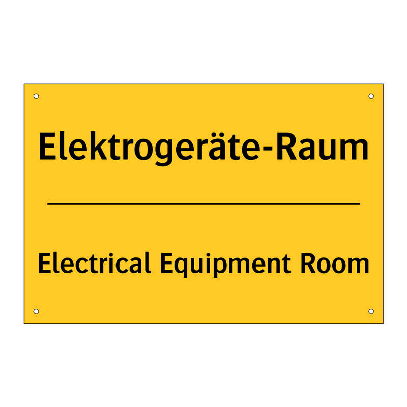 Elektrogeräte-Raum - Electrical Equipment Room