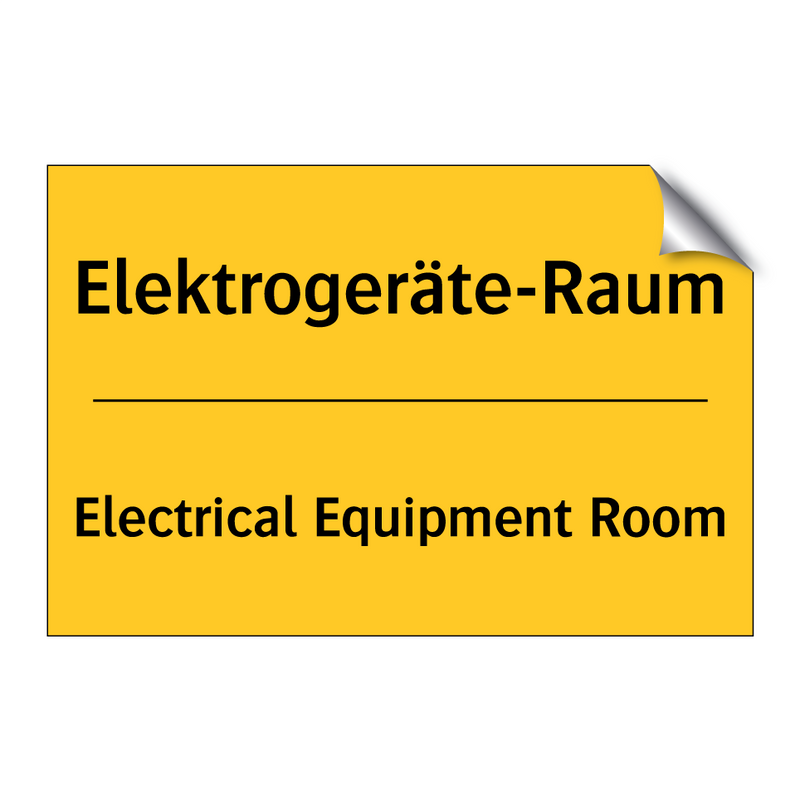 Elektrogeräte-Raum - Electrical Equipment Room