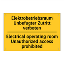 Elektrobetriebsraum Unbefugter /.../ - Electrical operating room Unauthorized /.../