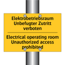 Elektrobetriebsraum Unbefugter /.../ - Electrical operating room Unauthorized /.../