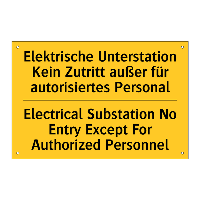 Elektrische Unterstation Kein /.../ - Electrical Substation No Entry /.../