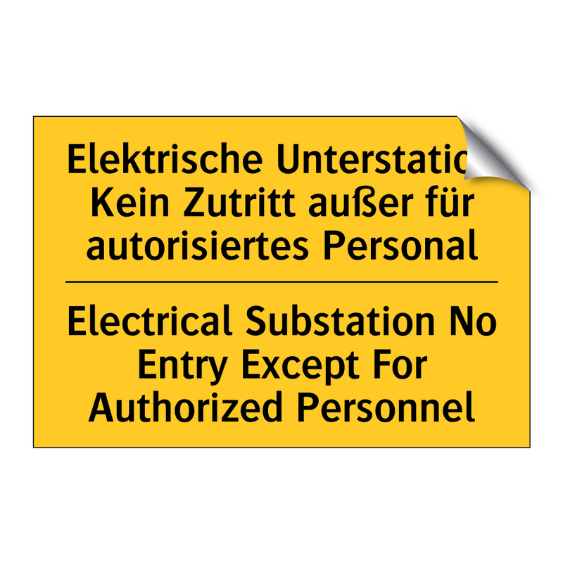 Elektrische Unterstation Kein /.../ - Electrical Substation No Entry /.../