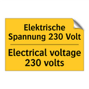 Elektrische Spannung 230 Volt - Electrical voltage 230 volts