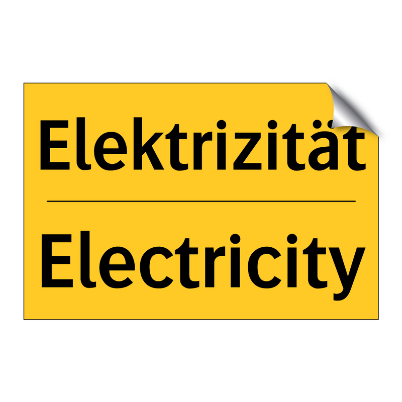 Elektrizität - Electricity