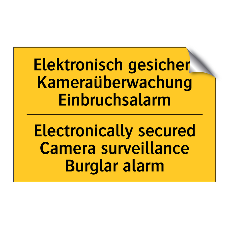 Elektronisch gesichert Kameraüberwachung /.../ - Electronically secured Camera /.../