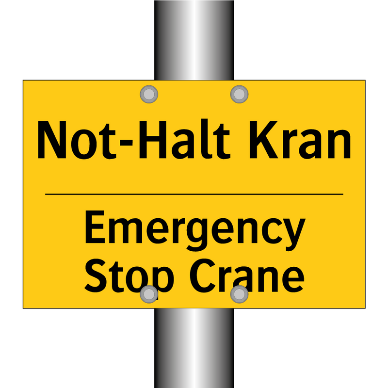 Not-Halt Kran - Emergency Stop Crane