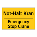 Not-Halt Kran - Emergency Stop Crane