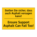 Stellen Sie sicher, dass auch /.../ - Ensure Support Asphalt Can Fail /.../