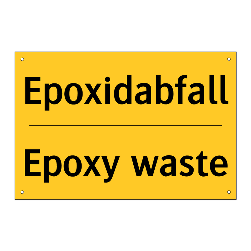Epoxidabfall - Epoxy waste