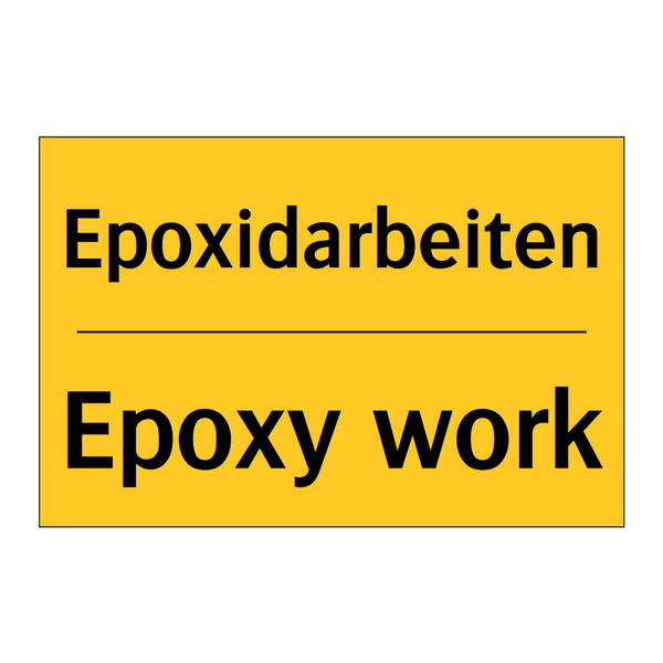 Epoxidarbeiten - Epoxy work