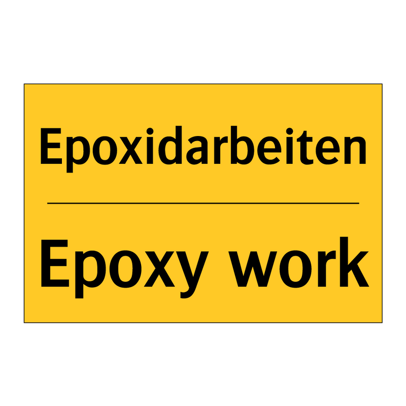 Epoxidarbeiten - Epoxy work