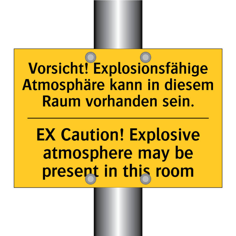 Vorsicht! Explosionsfähige Atmosphäre /.../ - EX Caution! Explosive atmosphere /.../
