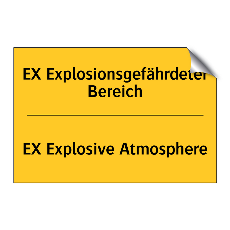 EX Explosionsgefährdeter Bereich/.../ - EX Explosive Atmosphere