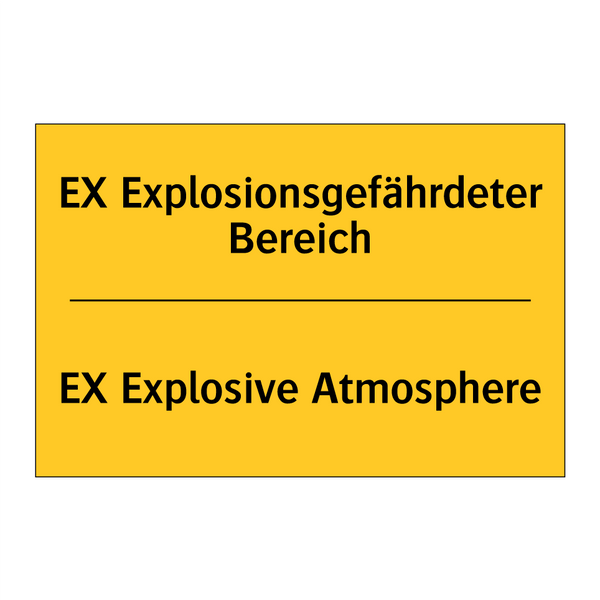 EX Explosionsgefährdeter Bereich/.../ - EX Explosive Atmosphere