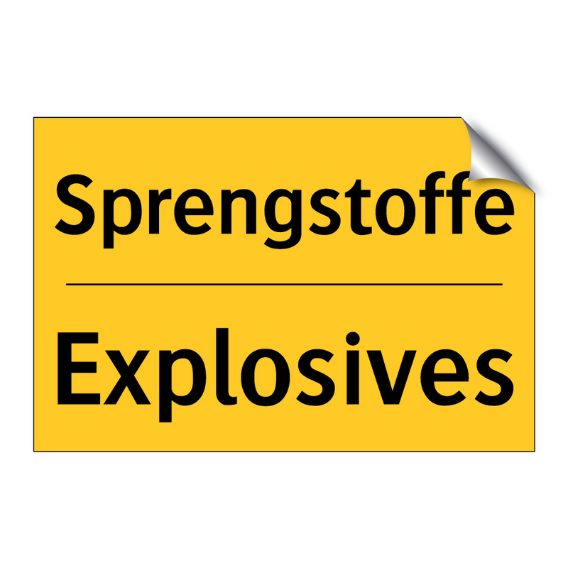 Sprengstoffe - Explosives