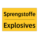 Sprengstoffe - Explosives