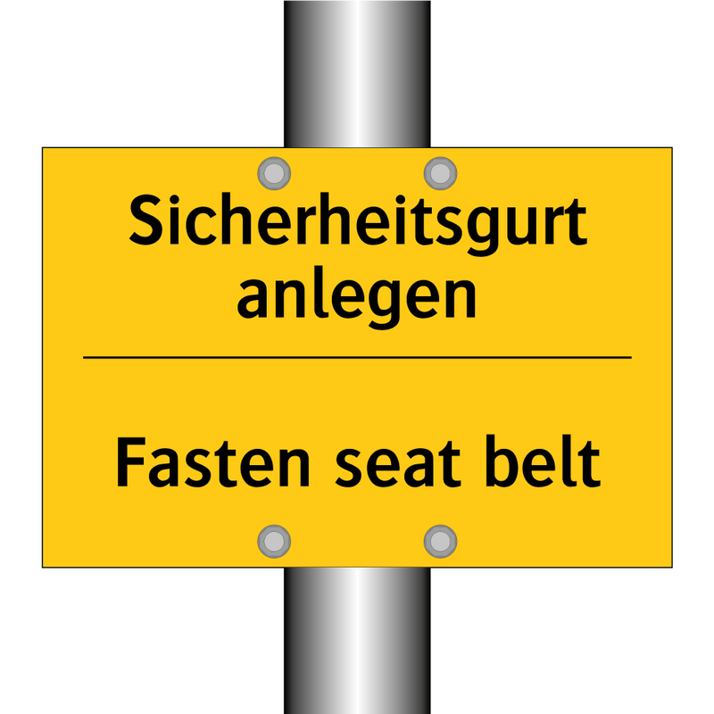 Sicherheitsgurt anlegen - Fasten seat belt