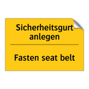 Sicherheitsgurt anlegen - Fasten seat belt